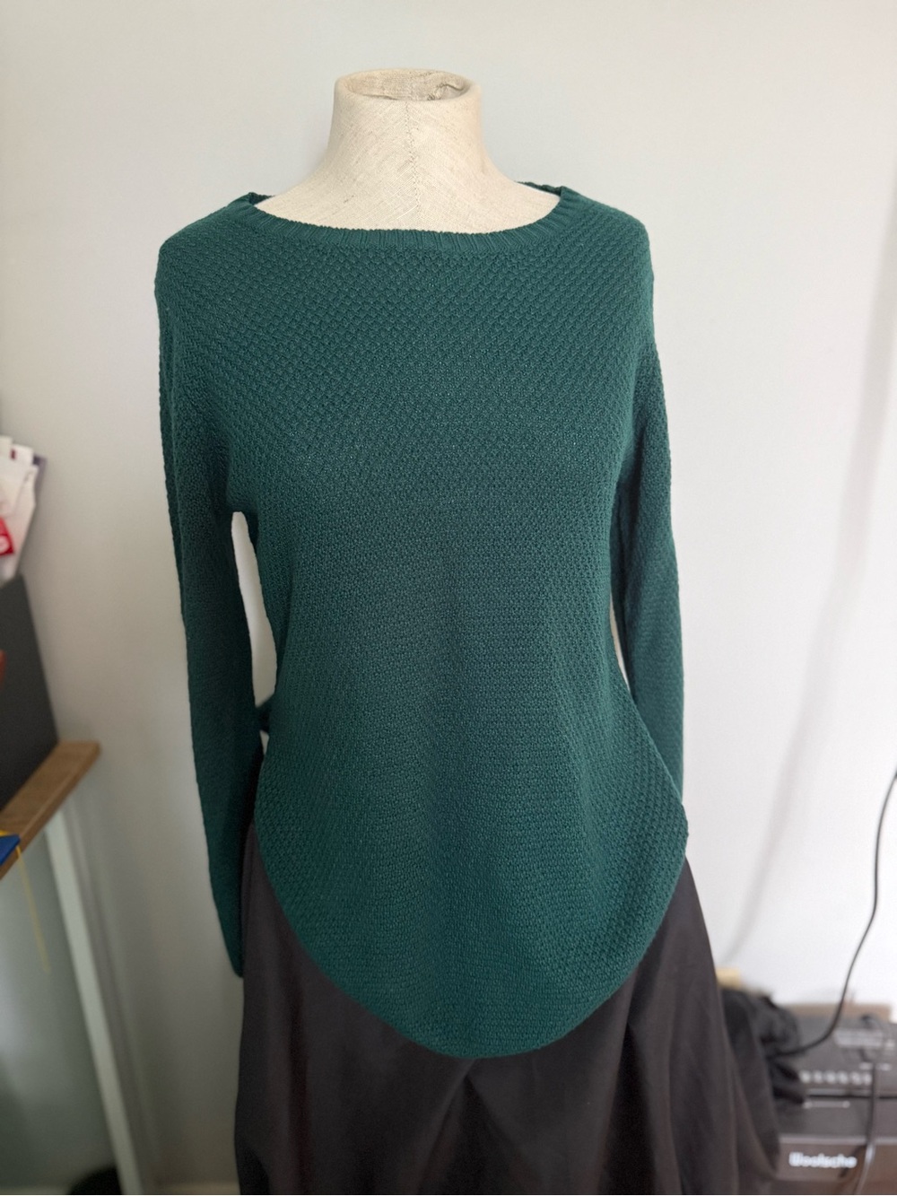 Rue21 Teal Scoopneck Textured Knit Sweater - Picture 5 of 6